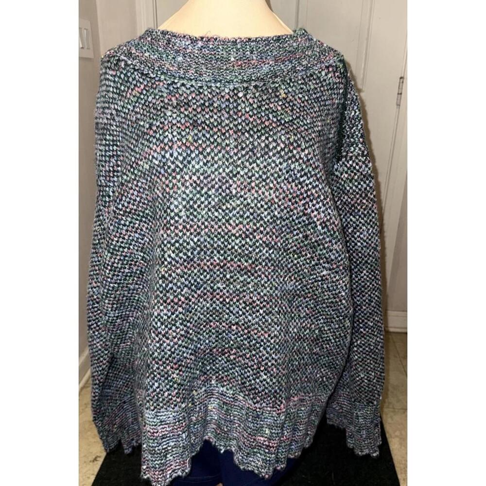 Free People Cotton Candy Pullover in Shades of Gray | New | XL MSRP $98